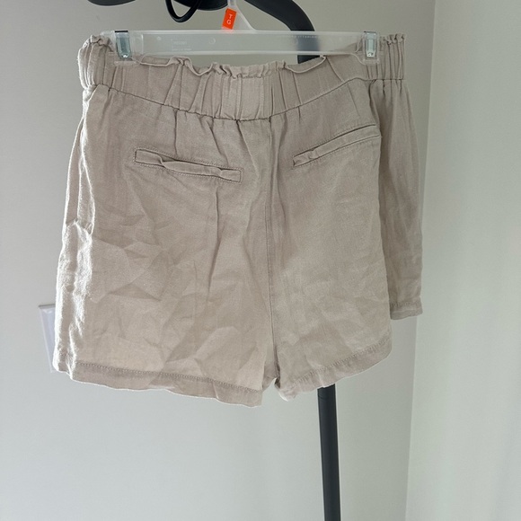 Ci Sono Tan High Waist Shorts with Tie Belt linen - Picture 7 of 10